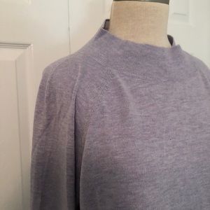 Loft Mock Turtleneck with Ruffle Sleeves